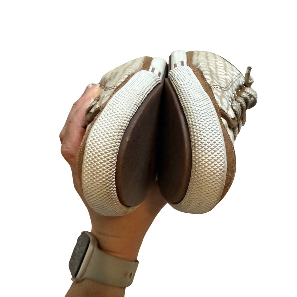 Pre- Loved Coach Edith Signature Canvas Sneakers Tan Brown Logo Women's Size 8M - Picture 8 of 16